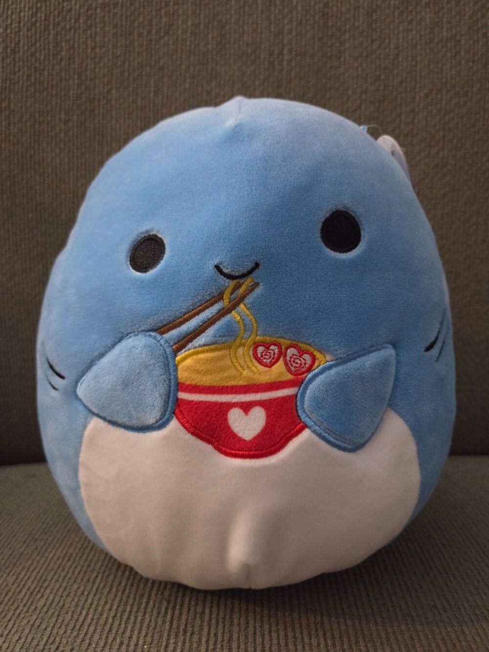 Squishmallows Rey the Shark Valentines Ramen Chopsticks 8 inch New with Tags